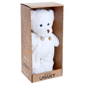 Мягкая игрушка «Медведица Сильва в белом комбинезоне», 33 см