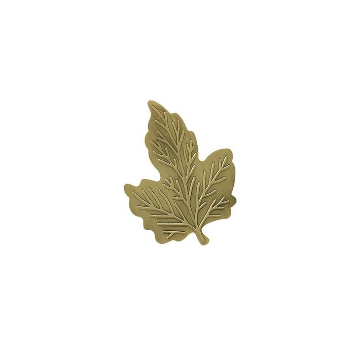 Клипса для штор на защёлке «Кленовый лист», цвет золото антик - фото 127234825