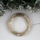 Гирлянда «Нить» 10 м роса, IP20, серебристая нить, 100 LED, свечение белое, мерцание белым, 12 В 5198361