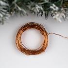 Гирлянда «Нить» 10 м роса, IP20, медная нить, 100 LED, свечение тёплое белое, 12 В 5198364