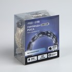 Гирлянда «Нить» 20 м роса, IP20, серебристая нить, 200 LED, свечение белое, 12 В 5198369
