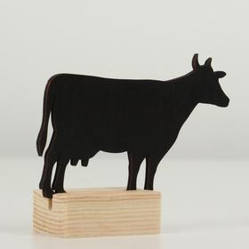 Меловой ценник на подставке "Корова, говядина, теленок", формат А7 (10.5×7.5 см)