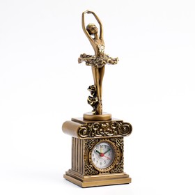 Часы настольные каминные "Балерина", 11 х 18.5 х 31 см, золото