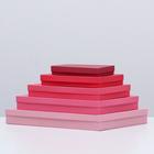 Набор коробок 5 в 1 "Пантон 200", 40 х 30 х 5 - 20 х 10 х 3 см 6776239