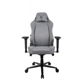Кресло игровое Arozzi Primo Woven Fabric - Grey - Black logo