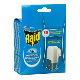 Raid Комплект электрофумигатор + жидкость на 30 ночей, "Без запаха"