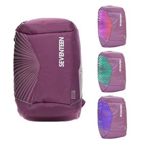 Рюкзак молодёжный Seventeen, 36 х 26 х 18 см, отделение для ноутбука, cветящаяся панель из оптиковолоконных нитей Optical Fiber, розовый