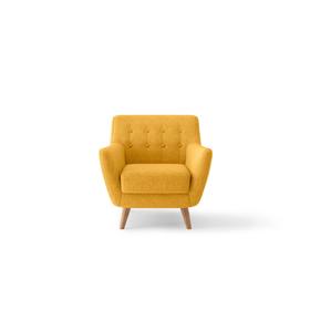 Кресло Picasso, 820 × 850 × 830 мм, цвет горчичный