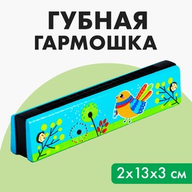 Губная гармошка «Курочка», цвет бирюзовый в Донецке