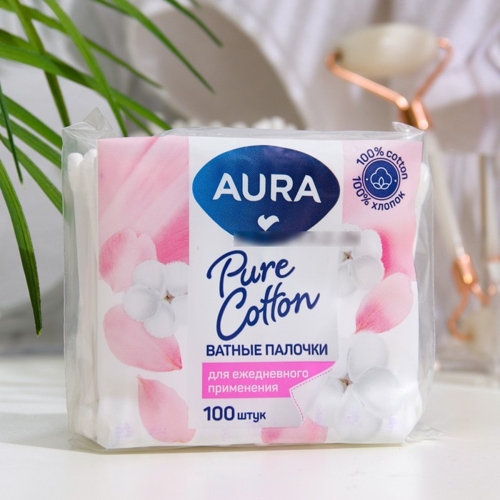 Ватные палочки Aura, 100 шт. (2 набор)