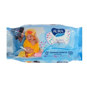 {{photo.Alt || photo.Description || 'Влажные салфетки Aura Ultra Comfort, детские, МИКС, 100 шт.'}}