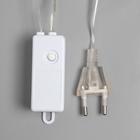 Гирлянда «Занавес» 1.6 × 1.6 м роса, IP20, серебристая нить, 160 LED, свечение тёплое белое, 8 режимов, 220 В 5206147