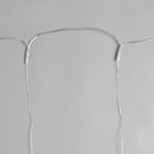 Гирлянда «Занавес» 1 × 1 м роса, IP20, серебристая нить, 100 LED, свечение белое, 12 В 5206152