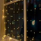 Гирлянда «Занавес» 2 × 2 м роса, IP20, серебристая нить, 300 LED, свечение тёплое белое, 12 В 5206156