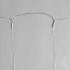 Гирлянда «Занавес» 2 × 2 м роса, IP20, серебристая нить, 300 LED, свечение тёплое белое, 12 В 5206156