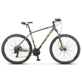 Велосипед 29" Stels Navigator-930 D, V010, цвет антрацитовый/черный/лайм, размер рамы 18,5"