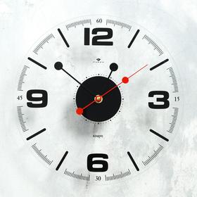 Часы настенные "Стиль 1" прозрачные, открытая стрелка, d=30 см - фото 11047405