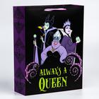 Пакет ламинат вертикальный "Always a queen", 31х40х11 см, Disney 5271819 - фото 717982