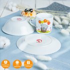 Набор детской посуды Доляна «Коала», 3 предмета: кружка 250 мл, миска 400 мл, тарелка d=18 см - фото 12675077
