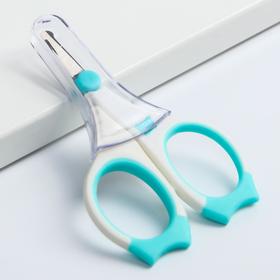 Маникюрные ножницы для новорожденных ROXY-KIDS с прорезиненными ручками