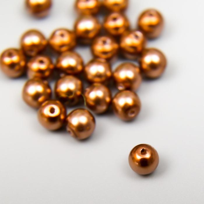 Бусины жемчуг Preciosa "Bronze" 4 мм, 25 шт
