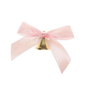 Bell with a pink bow, d = 2.6 cm
