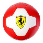 Мяч футбольный FERRARI р.5, PVC, цвет белый/красный - фото 6731701