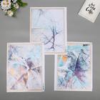 Наклейка пластик интерьерная цветная "Мрамор" набор 3 листа 30х40 см - фото 799327244