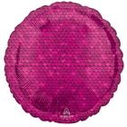 Шар фольгированный 18" «Пайетки розовые», круг - фото 2681112