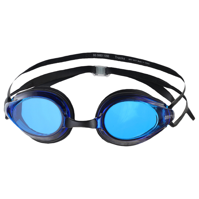 Очки для плавания ARENA Tracks, синие линзы, черная оправа