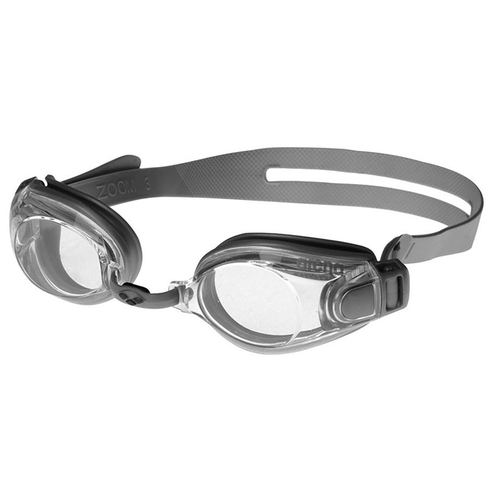 Очки для плавания ARENA Zoom X-Fit, прозрачные линзы, серая оправа