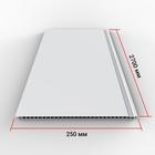 Панель ПВХ Slim 5 мм Premium белая глянц- лак, 2700х250х5 мм - фото 7036454