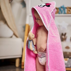 Полотенце детское с уголком «Минни Маус», 75 х 75 см, хлопок 100%