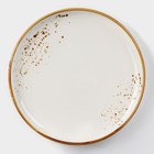 Тарелка фарфоровая пирожковая Magistro «Церера», d=18 см, цвет белый - фото 4211405