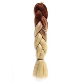 ZUMBA Канекалон двухцветный, гофрированный, 60 см, 100 гр, цвет коричневый/блонд(#BY36)