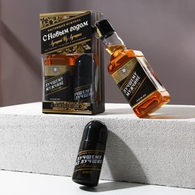Набор «С Новым годом»: гель для душа виски 250 мл, дезодорант 50 г, аромат мужской парфюм
