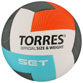 Мяч волейбольный TORRES Set, клееный, 12 панелей, размер 5, 288 г