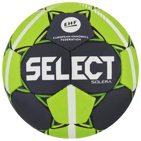 Мяч гандбольный SELECT Solera, Lille, размер 2, EHF Appr, 32 пан, ПУ, ручная сшивка, цвет серый