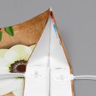 Пакет "Цветы на крафте", полиэтиленовый с пластиковой ручкой, 90 мкм , 38 х 44 см 6772539