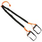 Петли для подвесного тренинга TORRES, эргономические нескользящие ручки, цвет черный/оранжевый - фото 822356