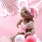 Мягкая игрушка «Мишка со звездой», цвет розовый - фото 4935260