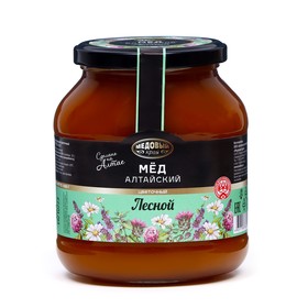 Мёд алтайский Лесной натуральный цветочный, 1000 г