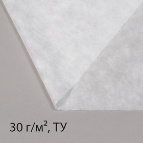 Материал укрывной, 20 × 1.6 м, плотность 30 г/м², с УФ-стабилизатором, белый, Greengo, Эконом 20%