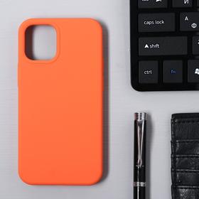 Чехол Krutoff, для iPhone 12 mini, матовый, оранжевый