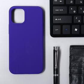 Чехол Krutoff, для iPhone 12 mini, матовый, фиолетовый