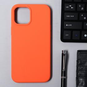 Чехол Krutoff, для iPhone 12 Pro Max, матовый, оранжевый