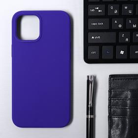 Чехол Krutoff, для iPhone 12 Pro Max, матовый, фиолетовый