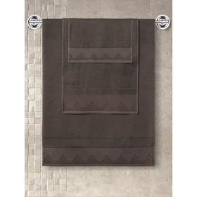 Полотенце махровое Siesta, размер 50x90 см, цвет коричневый