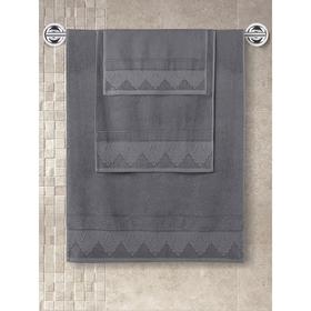 Полотенце махровое Siesta, размер 50x90 см, цвет тёмно-серый