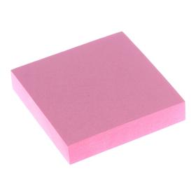 Блок с липким краем 51 мм х 51 мм, 100 листов, пастель, розовый